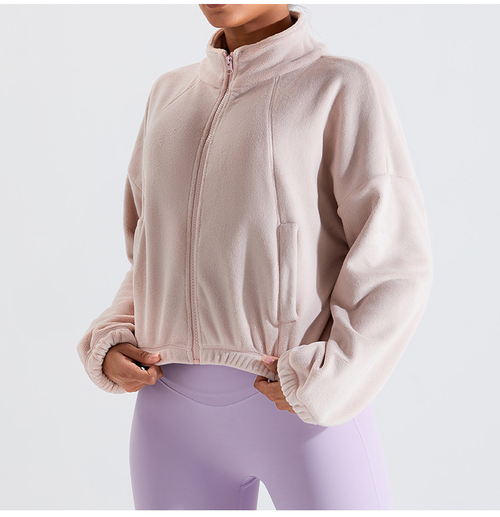 Blush Comfort Crop Fleece